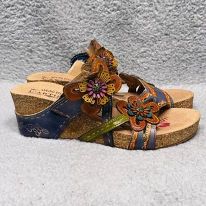 L'Artiste By Spring Step Carswan Womens Size 38 US 7.5-8 Wedge Sandals Shoes - Picture 1 of 10