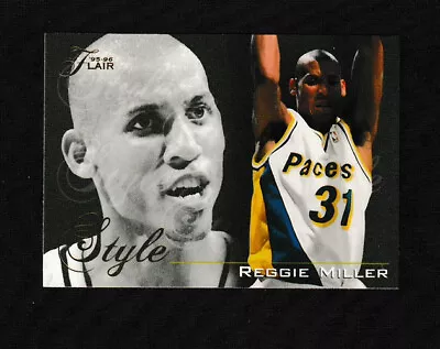 1995-96 Flair Basketball Card Reggie Miller #239 Indiana Pacers - Image 1 of 2