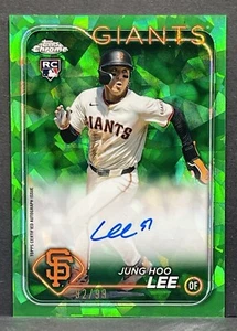 Jung-Hoo Lee 2024 Topps Chrome Sapphire Edition Green Autographs /99 RC Rookie - Bild 1 von 2