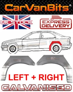 PARA BMW E36 3 COUPÉ CABRIO 90-00 GUARDABARROS ARCO RUEDA TRASERA PANEL ÓXIDO - Imagen 1 de 9