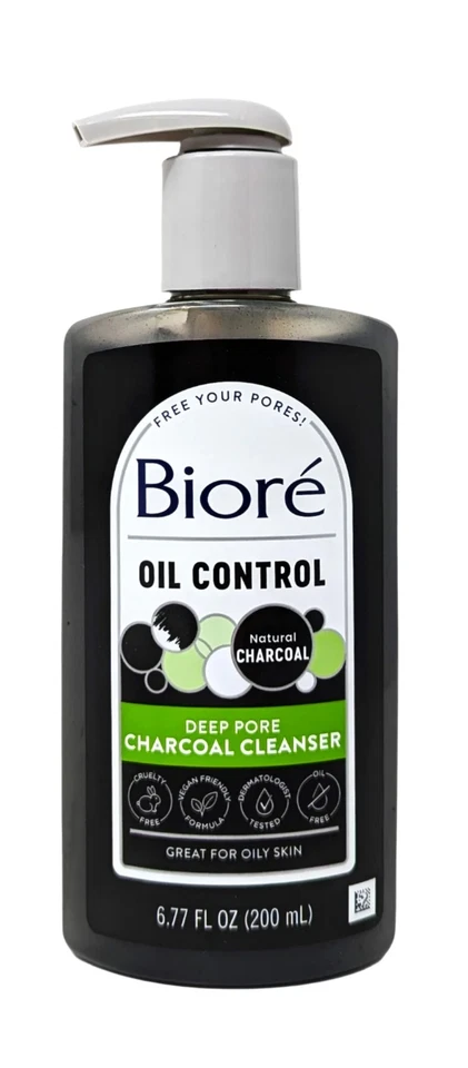 Biore Deep Pore Charcoal Cleanser Oil Control 6.77 oz - Image 1 of 1
