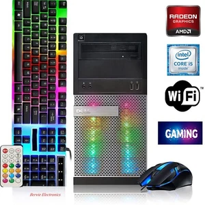 DELL RGB GAMING DESKTOP COMPUTER i7 32GB 960GB SSD Window 10 PRO WIFI AMD R9 - Afbeelding 1 van 7