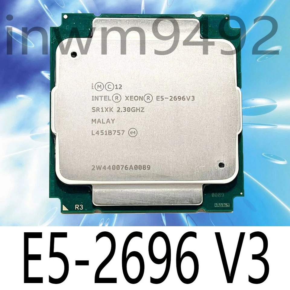Intel Xeon E5-2696 V3 OEM SR1XK 2.3GHz 18-Core LGA 2011-3 Server CPU Processor - Image 1 of 1