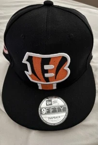CINCINNATI BENGALS New Era 9FIFTY Snapback Adjustable Hat Cap NFL Black Orange - Picture 1 of 2