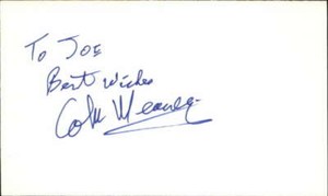 Colm Meaney Actor Con Air Signed 3" x 5" Index Card