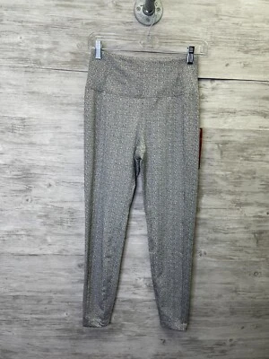 Kyodan Leggings Womens Small BLack White Faux Plaid Pull On - Image 1 of 4