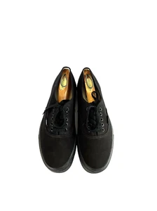 NUOVE scarpe sneakers basse stringate Vans Off The Wall nere tela uomo taglia 10,5 - Foto 1 di 12