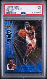 PSA 7 1998-99 Upper Deck Ionix - Area 23 #A10 Michael Jordan - Picture 1 of 2