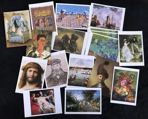 Lot of 17 Art Postcards Van Gogh, Rembrandt, Renoir, Rubens, Kahlo +more - Picture 1 of 3