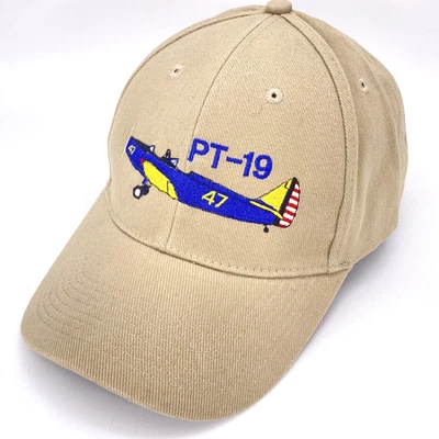 PT-19 Gorra Conmemorativa de la Fuerza Aérea 47 Gorra Bordada con Correa Foto 1 de 4