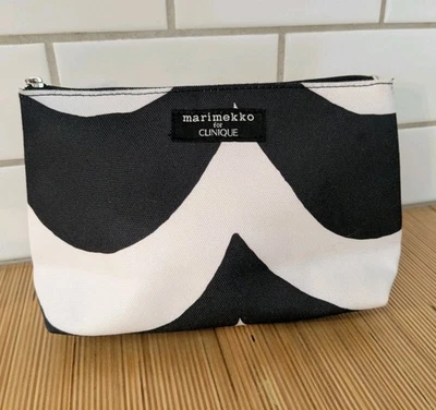 Marimekko Clinique сумка макияж путешествий мешок черный и белый - Изображение 1 из 4