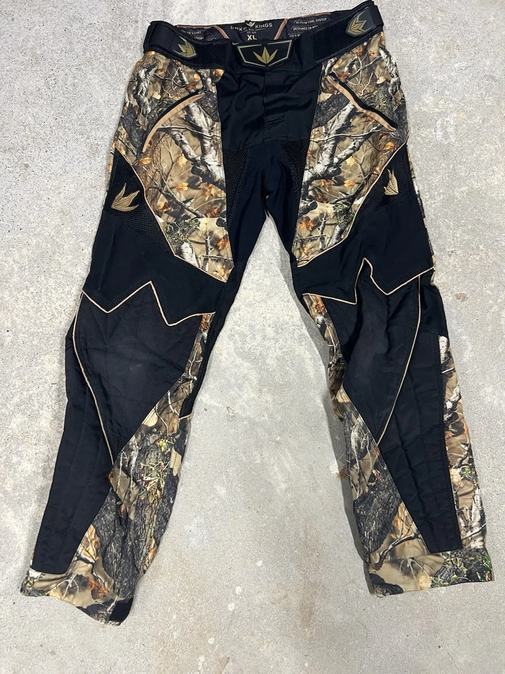 Pantalones de paintball BNKR Kings talla grande patrón de camuflaje acolchados Woodsball Speedball Foto 1 de 3