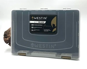 Westin W3 Rig Box 28x19,5x4,5cm Tacklebox EVA espuma con ranuras - Imagen 1 de 2