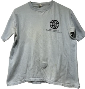 Vintage 1980s International Frisbee Association IFA T-Shirt, SZ L - Distressed - Picture 1 of 9