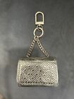 TORY BURCH LEATHER FLEMING SPARK GOLD  KEY CHAIN FOB BAG CHARM