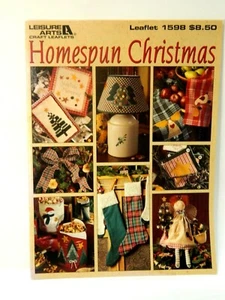 Homespun Christmas By Leisure Arts #1598 Faltblatt 38 SEITEN - Bild 1 von 8