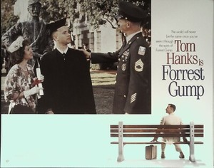 Forrest Gump Lobby Card 1994 Tom Hanks, Robin Wright, Gary Sinise