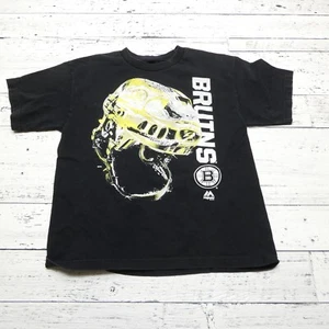 NHL Boston Bruins Shirt Adult S Majestic Brand Short Sleeve Ice Hockey VINTAGE - Picture 1 of 5