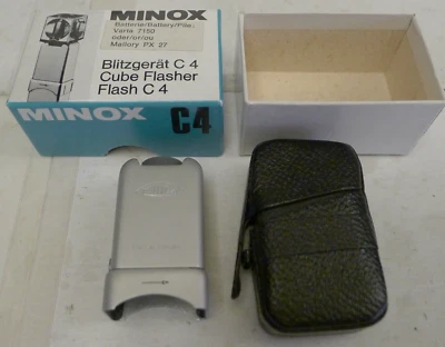 Accesorio Flash Intermitente Cubo Minox C4 con Caja y Estuche Originales - Usado - Alemania Foto 1 de 4