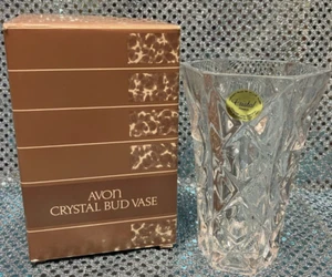 Jarrón Avon 24% cristal plomo brote - 5" alto - nuevo en caja - Imagen 1 de 1