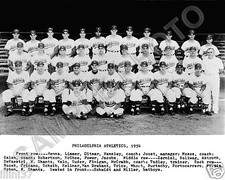 1954 PHILADELPHIA ATHLETICS BASEBALL 8X10 TEAM PHOTO 