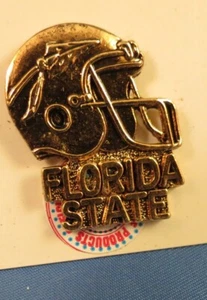 WHOLESALE 3 FSU FLORIDA STATE SEMINOLES FOOTBALL PINS NCAA COLLEGE LAPEL GOLD - Picture 1 of 3