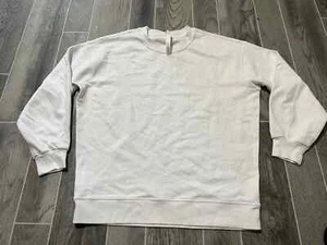 Lululemon Athletica Perfectly Oversized Crew Sweatshirt Crewneck White Size 6 - Picture 1 of 5