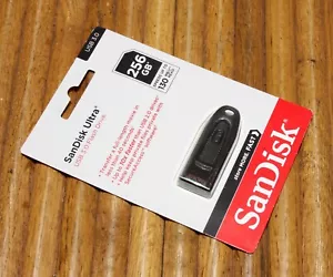 SanDisk Ultra USB 3.0 Flash Drive 256GB New Sealed Package Extra Large Storage - Picture 1 of 5