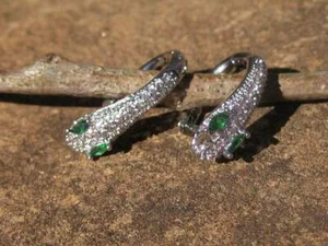 EGYPTIAN SNAKE GODDESS WADJET EARRINGS   RENEWAL AND TRANSFORMATION - Picture 1 of 4