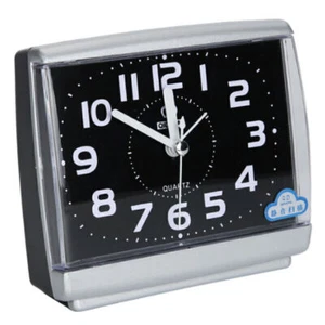 New Quartz Large NumberDesk Table Home Alarm Clock Snooze Night No Tick Bedsideח - Picture 1 of 11