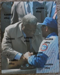 CHICAGO CUBS BILLY WILLIAMS HAROLD WASHINGTON 8 X 10 PHOTO COLOR CIRCA 1986 - Bild 1 von 1