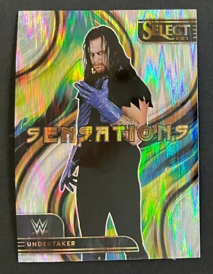 Undertaker 2023 Panini Select WWE SENSATIONS SILVER FLASH PRIZM INSERT #26 - Image 1 of 2