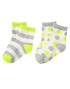 GYMBOREE COZY SKI LODGE STRIPE N DOTS EXTRA COZY SOCKS 12 24 NWT - Picture 1 of 1
