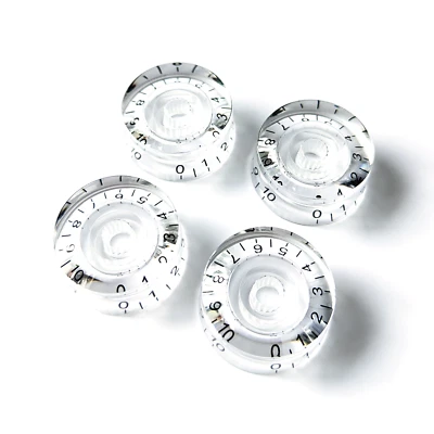 GUITAR ANATOMY Drehzahlregler-Regler - Lautstärkeregler Gitarre für Gibson Les Paul - transparent klar