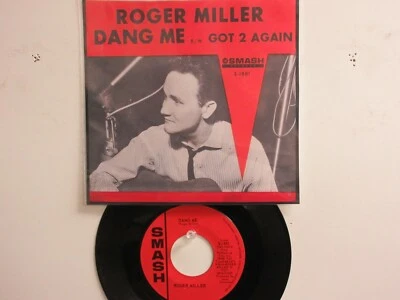  💥' ROGER MILLER ' HIT 45 + PICTURE [Dang Me / Got 2 Again]  1964 !💥 - Image 1 of 3