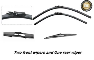 Citroen C4 Hatchback 2004-2010 Brand New Front and Rear windscreen wiper blades - Picture 1 of 6