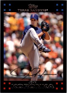 2007 Topps Texas Rangers Baseball Card #114 John Koronka