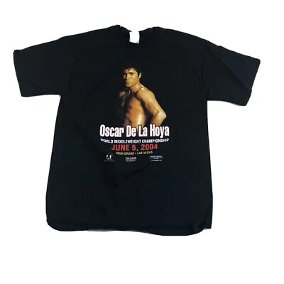 Boxing OSCAR DE LA HOYA JUNE 2004 FIGHT OFFICIAL T SHIRT GOLDEN BOY BOXING large - Image 1 of 4