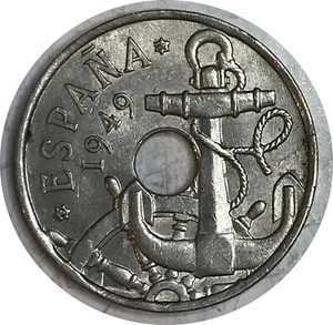Spain 1949(1962) • 50 centimos • KM# 777 anchor • UNC (CB-8821) Espagne - Picture 1 of 2