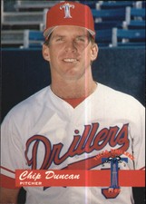 1995 Tulsa Drillers Team Issue #6 Chip Duncan - NM-MT