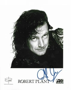 8 x 10 B&W Promo Photo * by Robert Plant (Photo) Original Signed COA - Picture 1 of 2