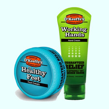 O'Keeffe's Working Hands & Healthy Feet CREME SET / OKeeffes Becher & Tube Paket