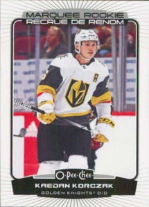 2022-23 O-Pee-Chee #553 Kaedan Korczak Vegas Golden Knights Rookie