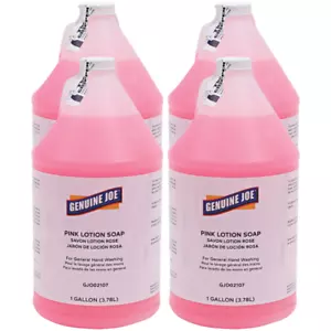 Pink Lotion Soap Gentle Hand Wash For Home Office School Hospital - 1 Gal Bottle - Picture 1 of 10