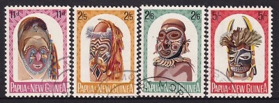 PAPUA NEW GUINEA 1964 Native headdress issue (CTO) sg. 51-54 - Image 1 of 2