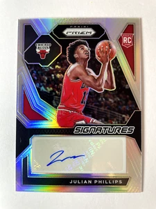 2023-24 Panini Prizm NBA Silver Signatures AUTO Julian Phillips Bulls RC - Picture 1 of 2