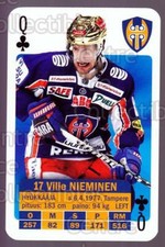 2013-14 Finnish SM LIIGA Playing Card #25 Ville Nieminen