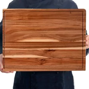 24 X 18 Inch Extra Large Acacia Wood Cutting Board Kitchen W/ Juice Groove New - Picture 1 of 7
