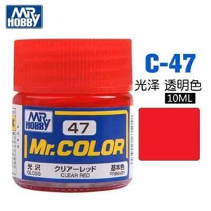 Mr. Hobby C47 Mr. Color Clear Red Gloss (10ml) Solvent Based Acrylic Paint