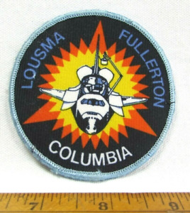Vintage Space Shuttle Columbia Jacket Patch Badge NASA STS 3 Lousma Fullerton